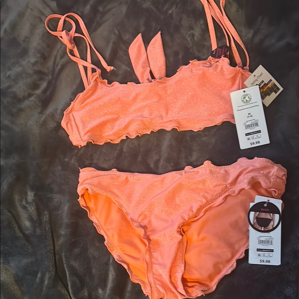Stylish Orange Bikini Set